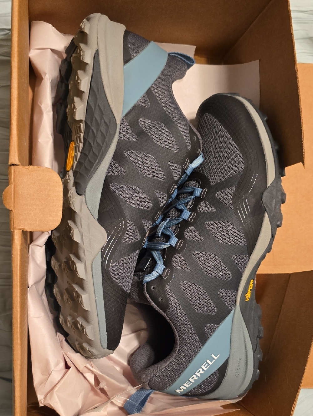 Merrell Siren 3 Vent Womens Hiking Shoes Blue And Gray